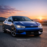 Kia EV6 front view futuristic electric SUV design